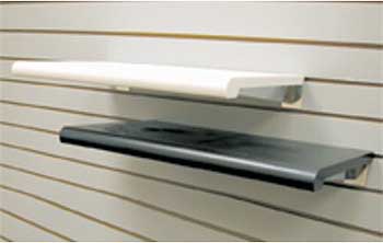 WHITE 24" X 13" PLASTIC BULLNOSE SHELF 21-149