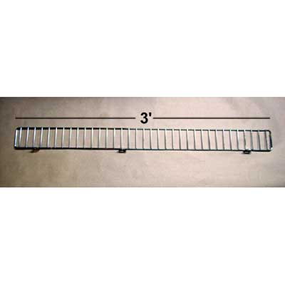 Front Fence 3" High 36" Long for Madix & Lozier Shelving 25 Pac Front Fence 3" High 36" Long for Madix & Lozier Shelving 25 Pac